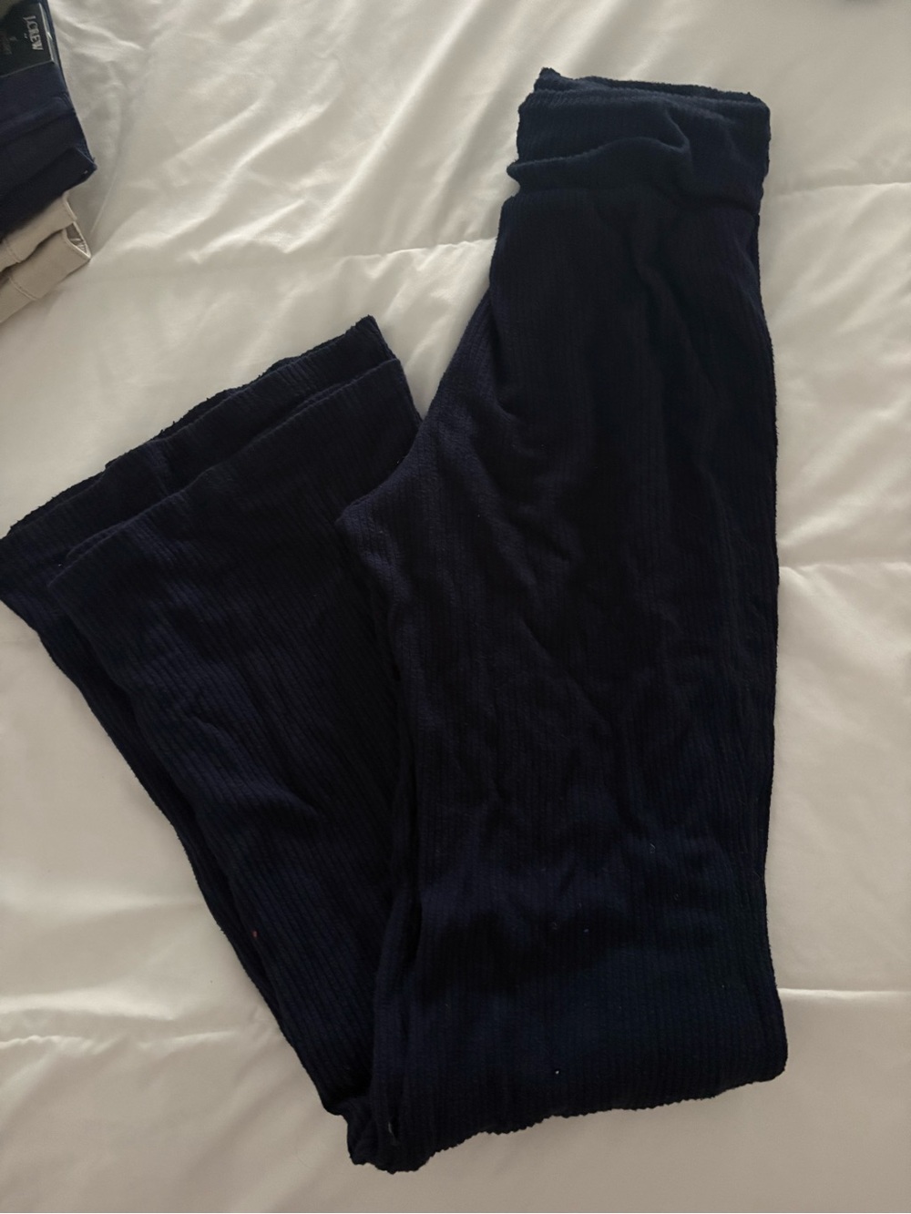 Abercrombie & Fitch Dark Navy Ribbed Lounge Pants